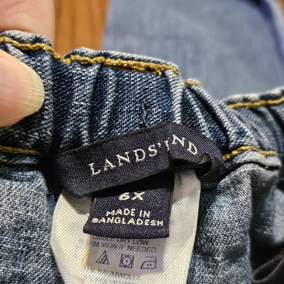 Lands' End Rolled hem jeans Size 6X - Picture 9 of 10